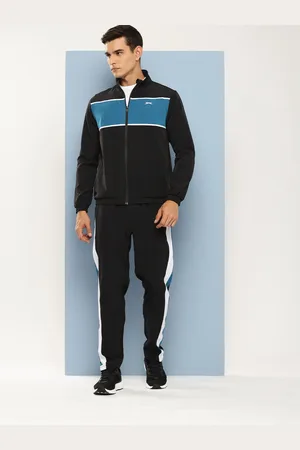 Slazenger Colourblocked Mock Collar Ultra-Dry Sports Tracksuits