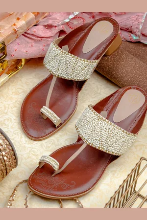 Nidhi Rathi Women Embellished Party Block Sandals