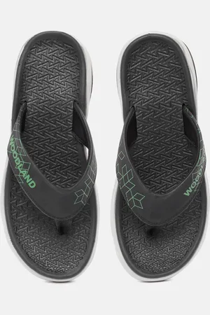 Woodland Men Printed Thong Flip-Flops