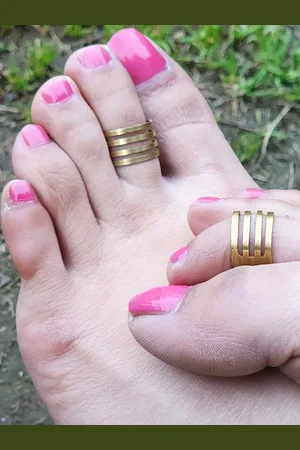 GoldNera Oxidised Toe Rings