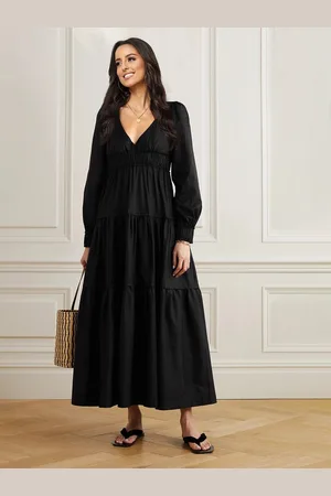 Roadster The Lifestyle Co V-Neck Empire Tiered Maxi Dress