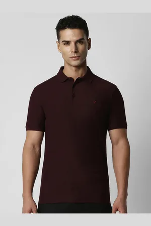 V Dot Men Polo Collar Slim Fit T-shirt