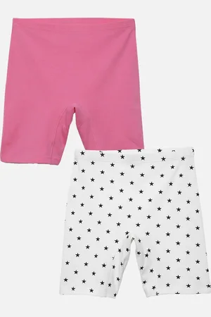 mackly Girls Pack Of 2 Printed Mid-Rise Shorts