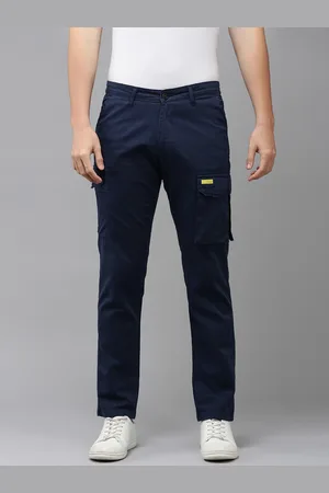 SPYKAR Men Pure Cotton Slim Fit Cargo Trousers