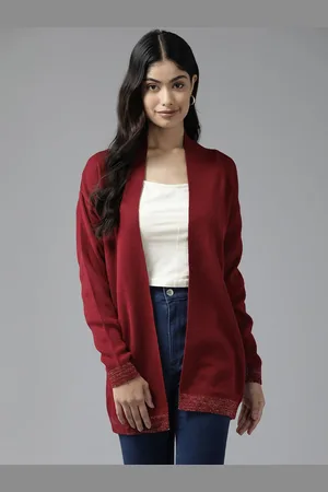 Cayman Women Mandarin Collar Longline Shrug