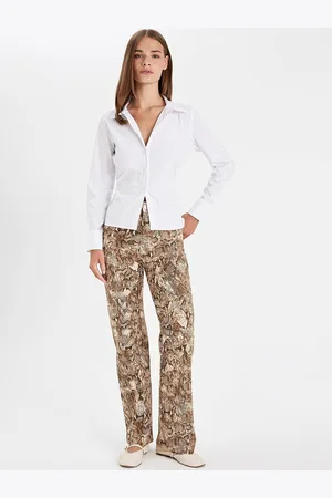 DeFacto Women Animal Printed Trousers