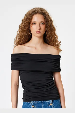 Koton Women Solid Off-Shoulder Tube Top