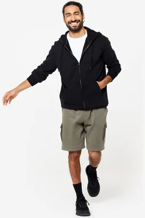 DECATHLON Men Solid Hood Front-Open Sweatshirt