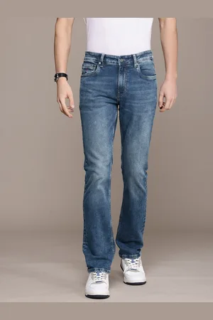 Nautica Men Straight Fit Heavy Fade Stretchable Jeans
