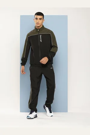 Slazenger Colourblocked Mock Collar Ultra-Dry Sports Tracksuits
