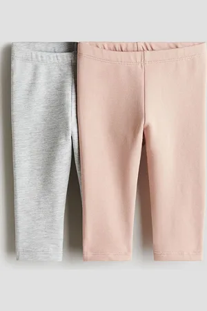 H&M Boys 2-Pack Cotton Leggings With Brushed Inside