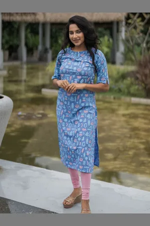 Hay Floral Printed Straight Kurta