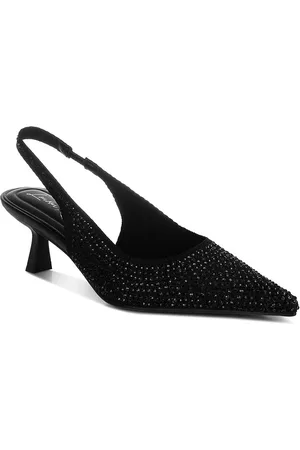 London Rag PU women Kitten Pumps