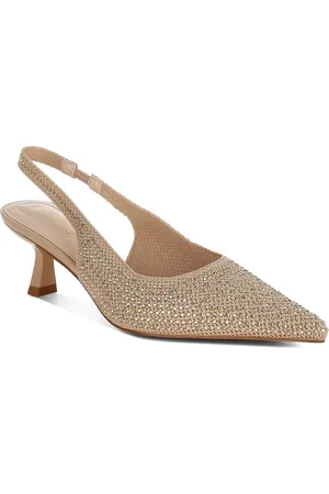 London Rag Women Textured PU Kitten Pumps
