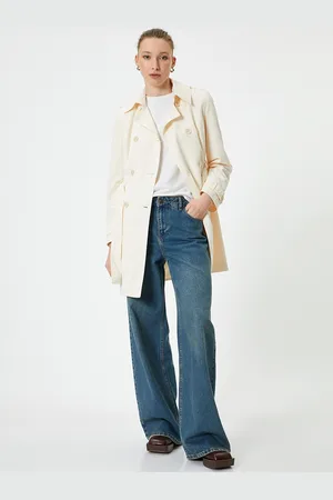 Koton Women Colourblocked Longline Tailored Jacket