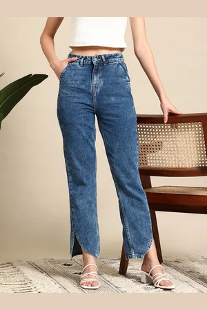 Mast & Harbour Women High-Rise Straight Fit Jeans