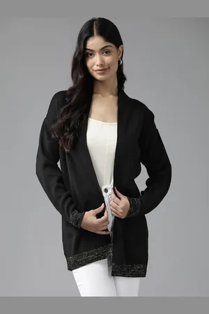 Cayman Women Mandarin Collar Longline Shrug