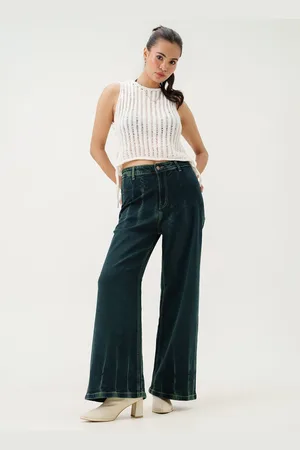 FREAKINS Women Flared High-Rise Stretchable Jeans