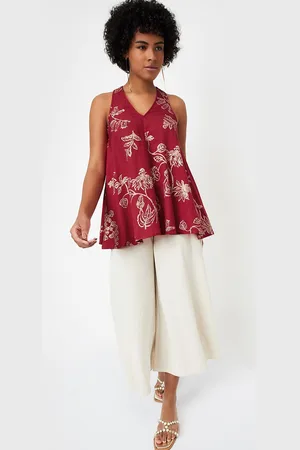 Max Collection Women Ethnic Motifs Printed V-Neck Top