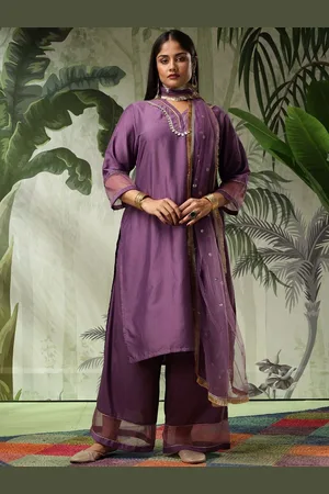 Bani Women Gotta Patti Pakistani Style Kurta With Palazzo & Dupatta
