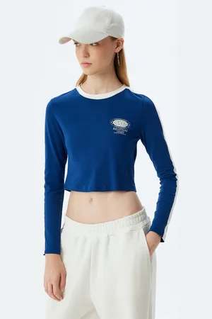 Koton Women Solid Polo Collar Cotton T-shirt