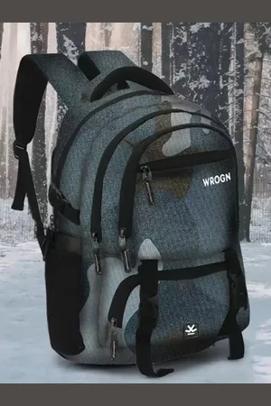 WROGN Unisex Camouflage Backpack with USB Charging Port