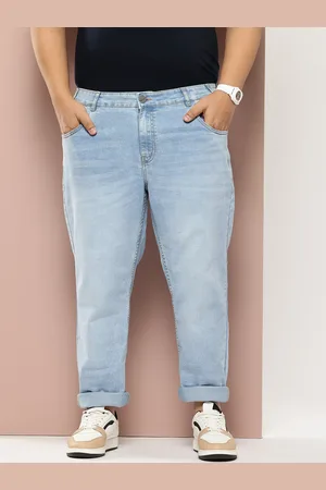 Sztori Men Plus Size Slim Fit Heavy Fade Stretchable Jeans