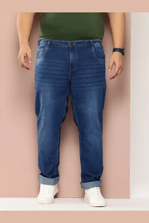Sztori Men Plus Size Slim Fit Light Fade Stretchable Jeans
