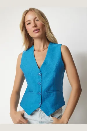 Happiness istanbul V-Neck Sleeveless Waistcoat