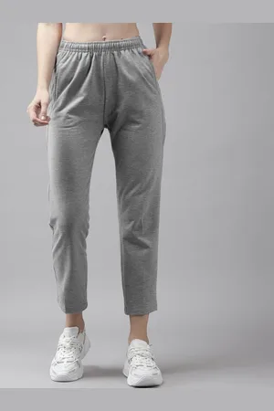Cayman Women Solid Pure Cotton Relaxed-Fit Track Pants