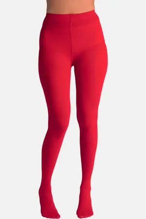 Theater Women Red Solid Stockings