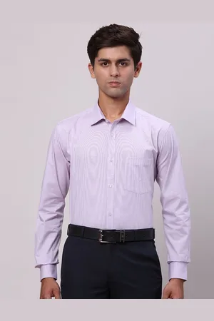 Park Avenue Men Cutaway Collar Solid Cotton Slim Fit Formal Shirt