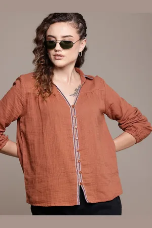 Roadster The Lifestyle Co. Pure Cotton Shirt Style Top