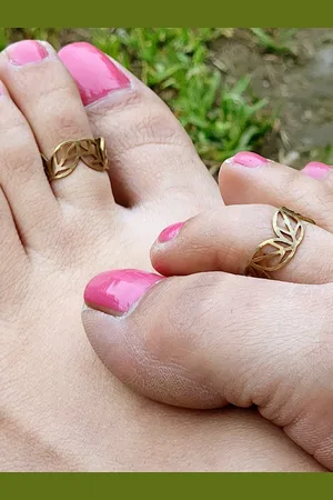 GoldNera Oxidised Toe Rings