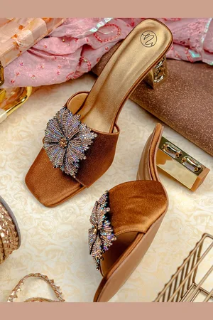 Nidhi Rathi Women Embellished Party Block Sandals