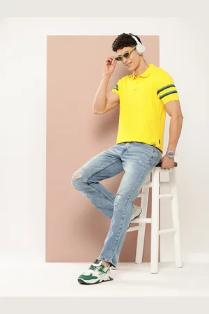 HARVARD Men Bootcut Light Fade Stretchable Jeans