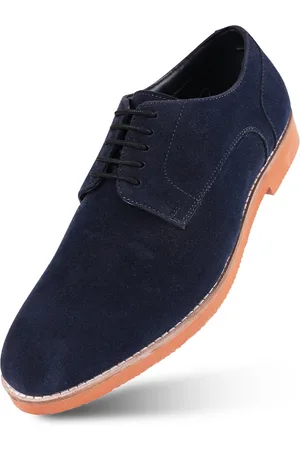 MONKSTORY Men Textured Round Toe Comfort Insole Derbys