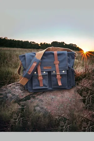 The House of Tara Unisex Blue Messenger Bag