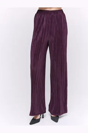 COVER STORY Women Flared Accordion Pleated Trousers