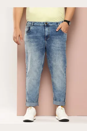 Sztori Men Plus Size Slim Fit Heavy Fade Stretchable Jeans
