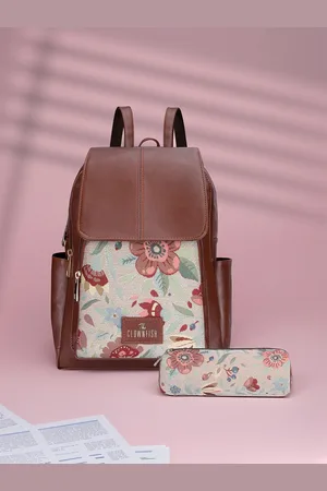 THE CLOWNFISH Minerva & Expert Women Printed Backpack With Zip Pouch