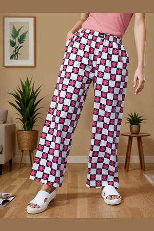 Bewakoof Printed Cotton Oversized Trousers