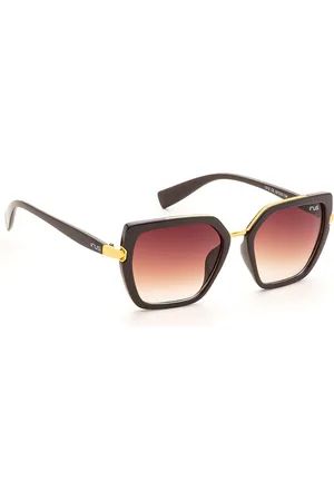 Idee Women Square Sunglasses with UV Protected Lens IRS1212C2SG