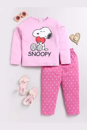 Moms Love Girls Graphic Printed Full Sleeves T-shirt With Joggers