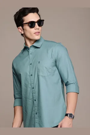 French Connection Men Spread Collar Smart Slim Fit Pure Cotton Casual Shirt
