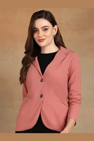 Golden Kite Women Notched Lapel Single Breasted Formal Blazer