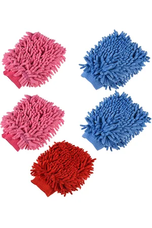 Kuber Industries Set Of 5 Multi-Purpose 50 GSM Cleaning Fringed Gloves