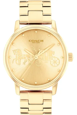 Coach Women Grand Logo Printed Dial Analogue Watch 14503075
