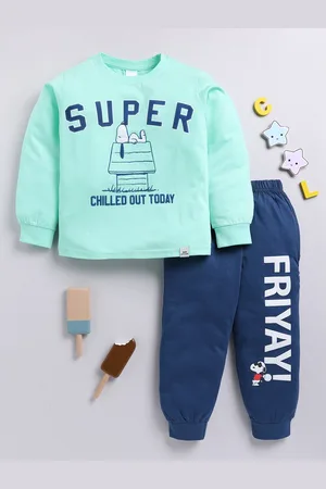 Moms Love Boys Graphic Printed Full Sleeves Tshirt With Joggers