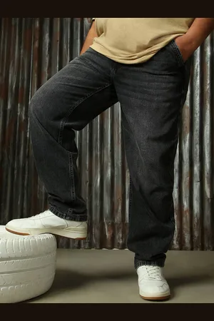 High Star Men Straight Tapered Fit Cotton Light Fade Jeans